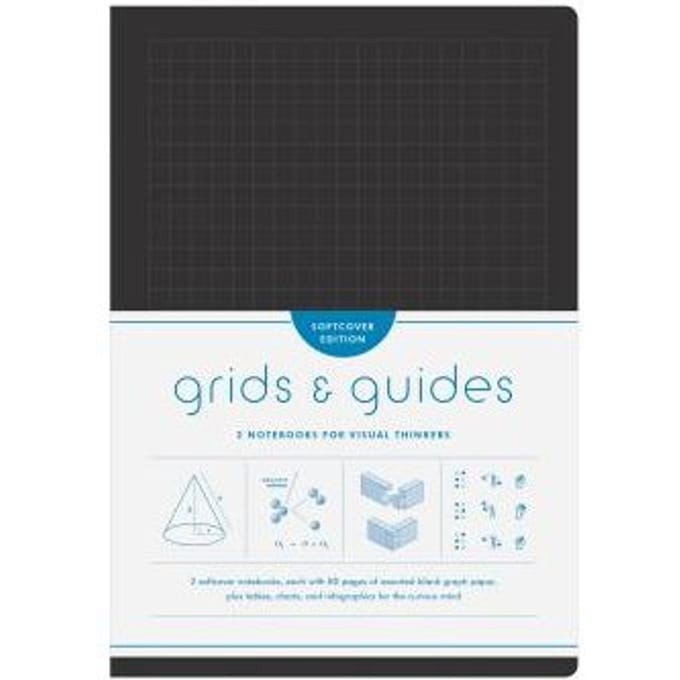Grids & Guides Softcover (Black) Notebooks - Princeton Architectural Press