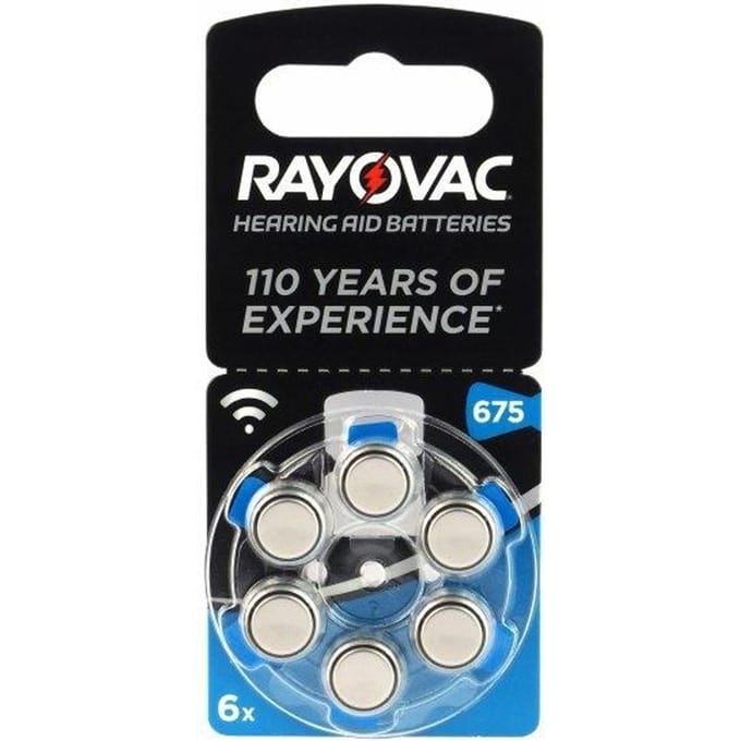 Rayovac 675 Cochlear Implant Pro Plus hoorbatterijen - 6stuks