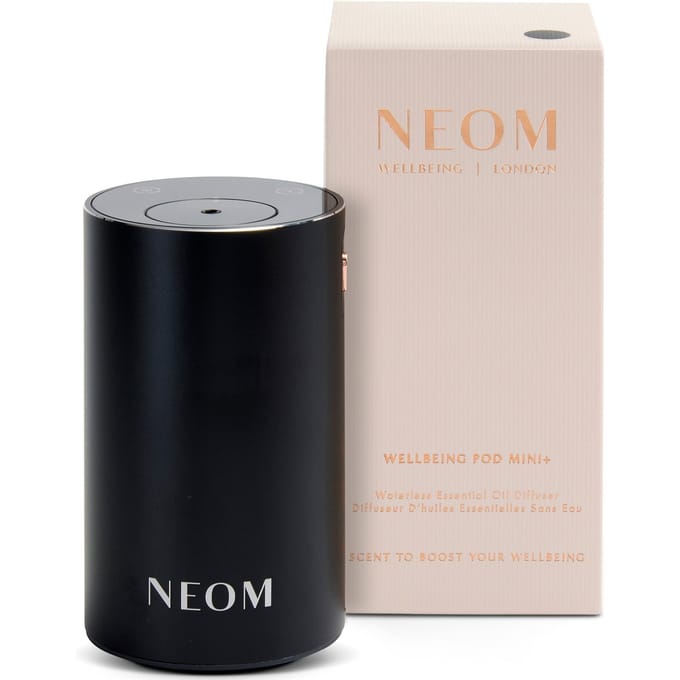 Neom Wellbeing London Pod Mini+ Waterless Essential Oil Diffuser Black