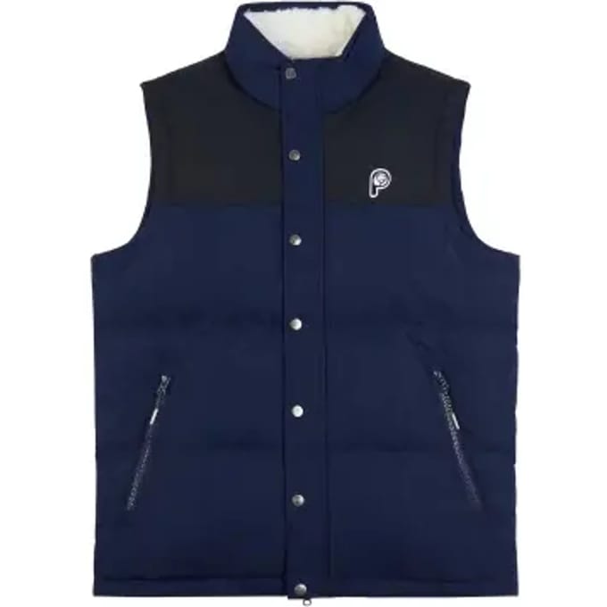 Gewatteerd vest met trechterhals Penfield bear cut and sew