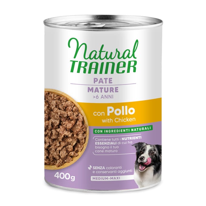 Natural Trainer Paté Medium & Maxi Mature - 400 g Kip