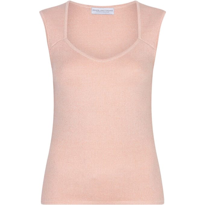 Amaya Amsterdam Sunroot Top Dames - Topjes - Lichtroze - Maat L