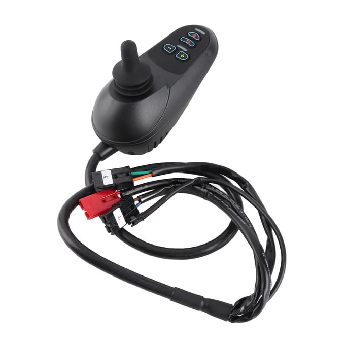 Elektrische Rolstoel Controller Geborstelde Motor Apart Type Rolstoel Joystick Controller met Remfunctie DC24V 45A black