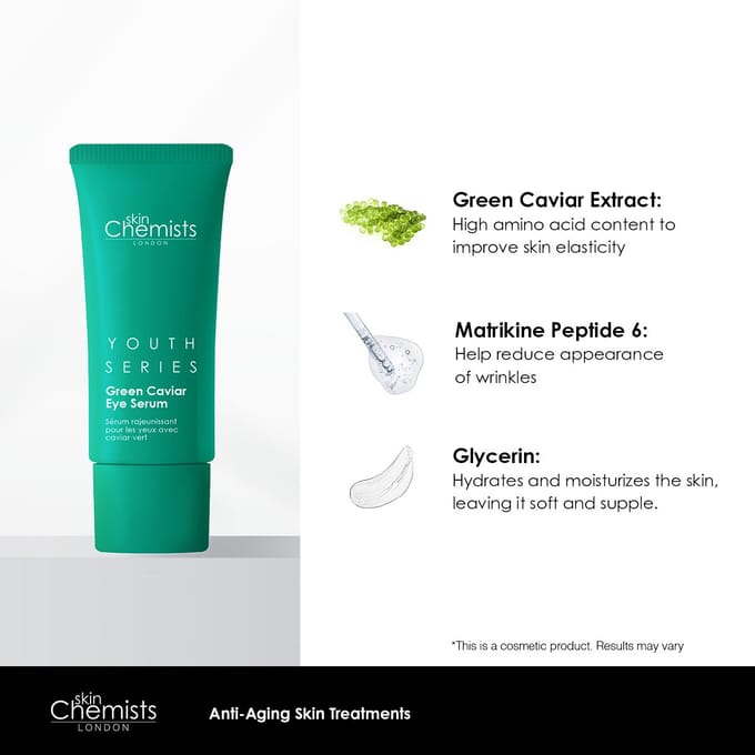 skinChemists Groene kaviaar anti-aging oogserum 15 ml