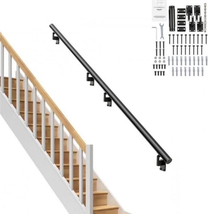 Trapleuning - Onderhoudsarme - Aluminiumlegering - 213CM reling - 200KG draagvermogen
