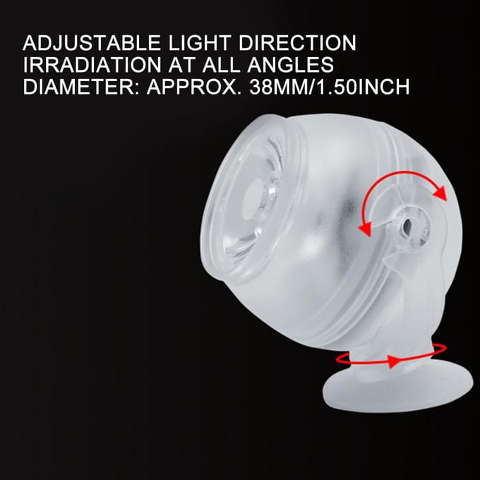 Plastic Waterdichte Onderdompelbare LED Vis Tanks Kleurrijk Verloop Nacht Spot Verlichting Aquarium blauw