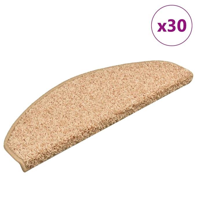 vidaXL - Trapmatten - 30 - st - 65x21x4 - cm - Goud - Halfrond - Groot