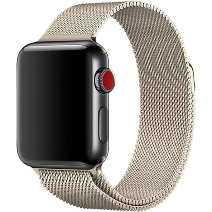 2+1 | Apple Watch Bandje Fiore - Milanese - Champagne