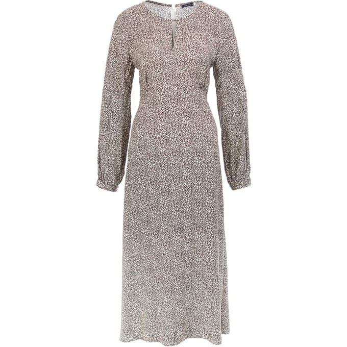 River Woods Round Neck Dress Sideslit Multi Größe: 36 | Midikleider Outlet | Damen