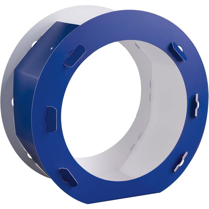 Lantaarn blanco "Rond" - Blauw