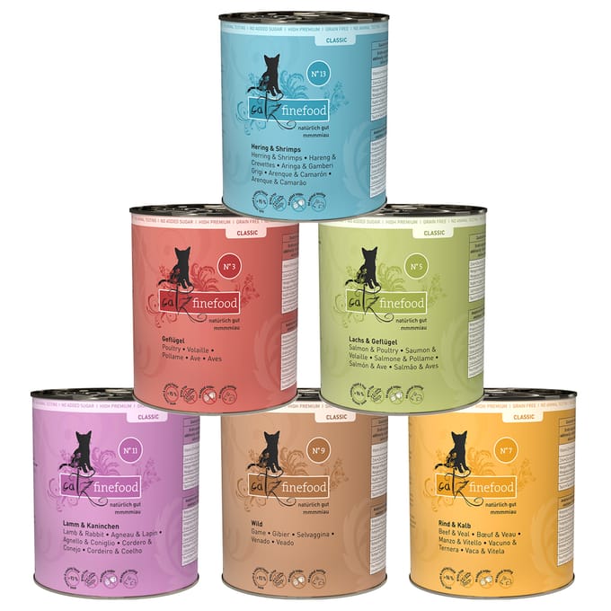 6x800g Proefpakket catz finefood Kattenvoer