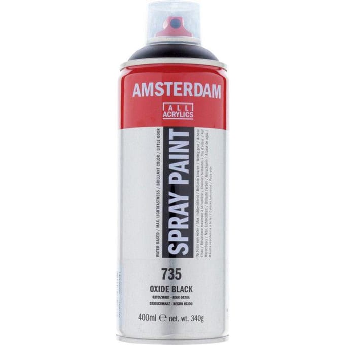 Bombe de peinture Amsterdam 400 ml noir oxyde noir