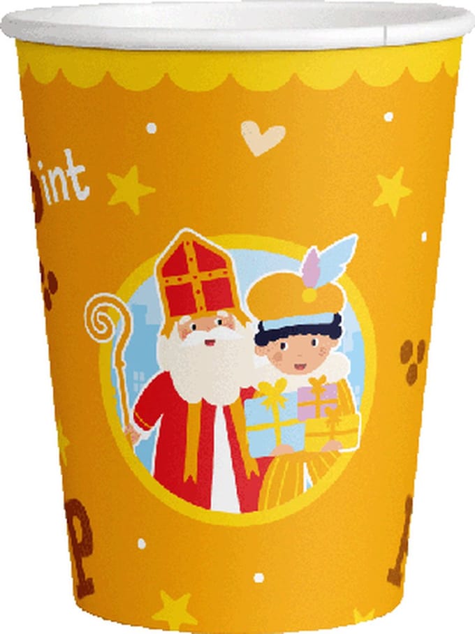 Bekers Sinterklaas 8st - 250ml