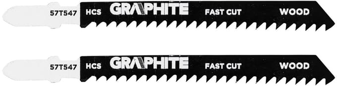 GRAPHITE - Decoupeerzaagblad - 8 TPI - HCS - Zgrubne Cięcie - 2 Stuks
