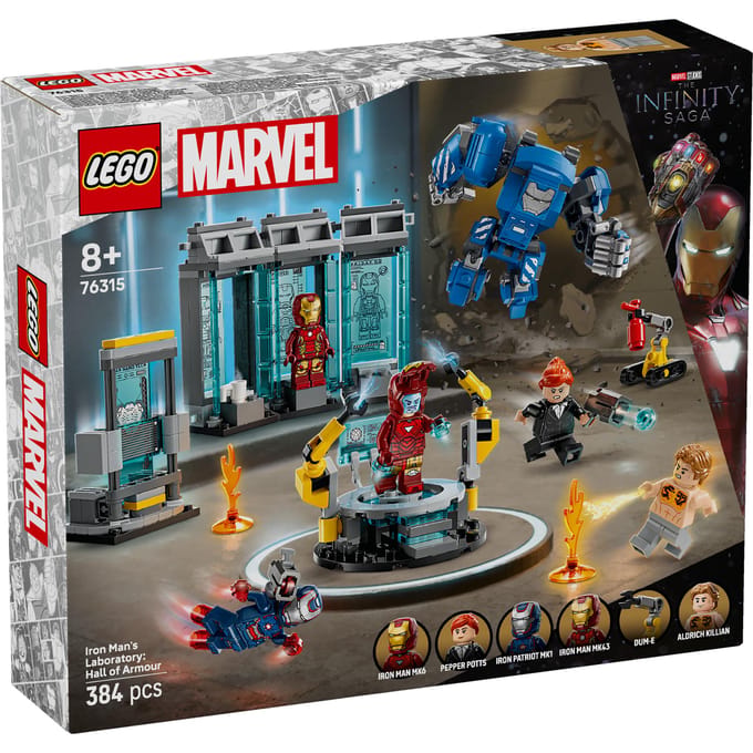 LEGO Marvel Super Heroes LEGO® MARVEL SUPER HEROES 76315 Iron Mans laboratorium: Hal van de installaties