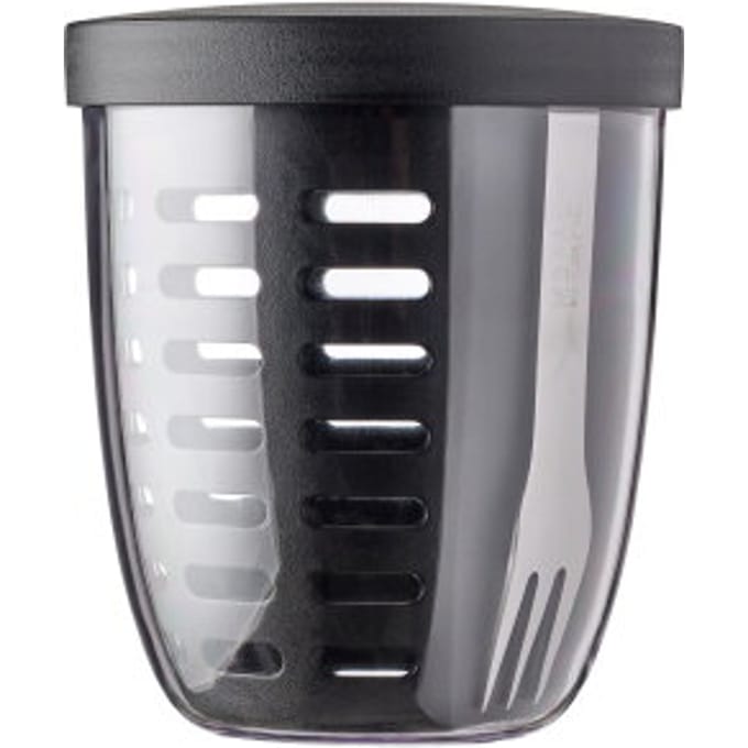 Mepal - Ellipse fruit & veggie pot - 600 ml - Incl. vorkje - Nordic black