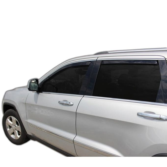 Wind deflectors - Jeep Grand Cherokee 2011-2021 - 4 stuks - UV-bestendig acryl - Eenvoudige montage