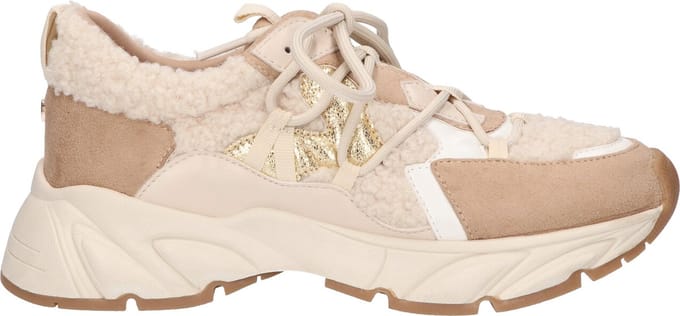 La Strada Sneaker Beige Textiel - Damesschoenen - Maat - 37