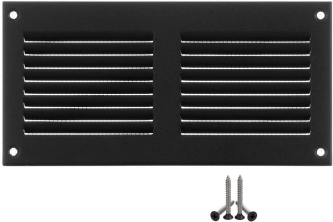 Ventilatierooster - Muggengaas Rooster - Ventilatie Optimaliseren - Met Insectengaas - 200x100mm - Wit
