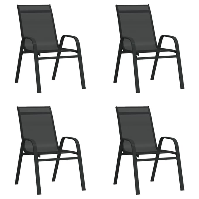 vidaXL - 5-delige - Tuinset - zwart