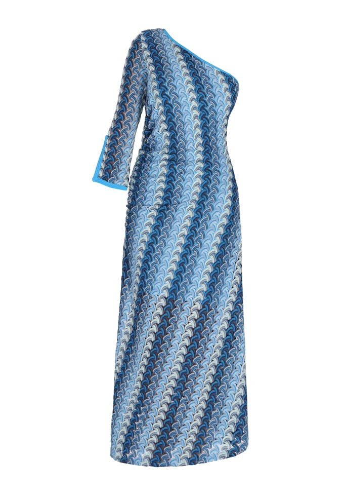 IZIA Jurk Dames Blauw Veelkleurig