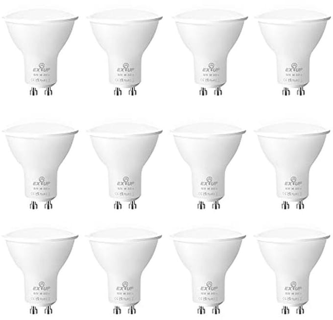 GU10 LED-lamp Warm Wit Licht 3000 K - Set van 12 Stuks met 500 lm