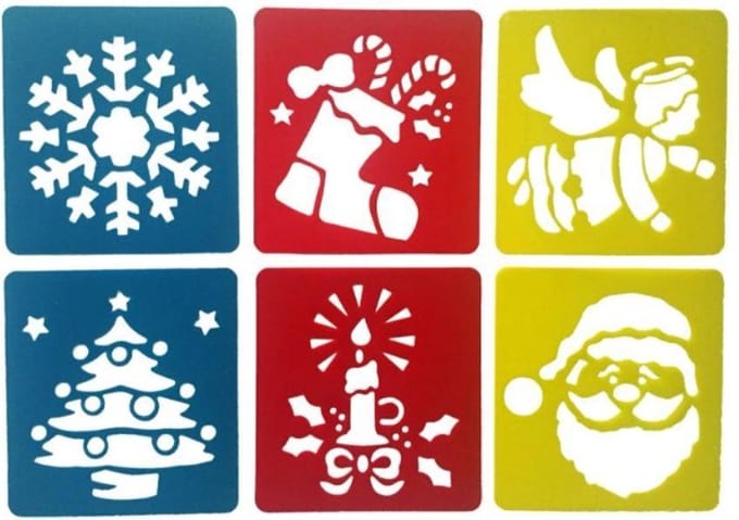 Leukste Winkeltje Kerst sjabloon - 6 afwasbare kerstsjablonen om te tekenen