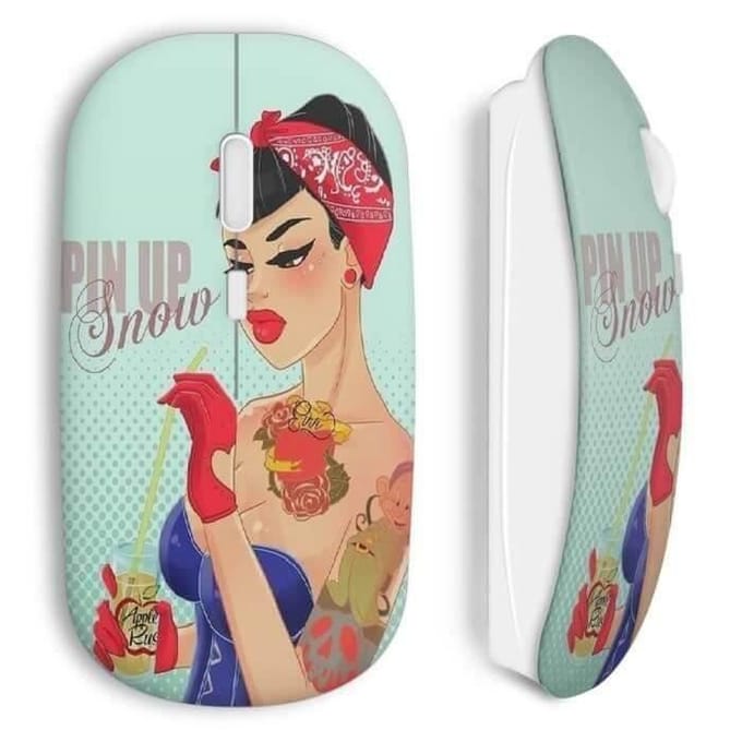 Pin-up Sneeuwwitje draadloze muis