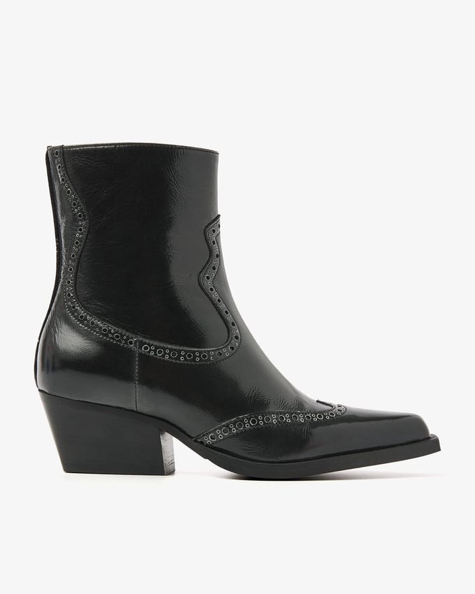 VIA VAI Do Aiden Enkellaarsjes Dames - Leer - Metallic - Maat 41