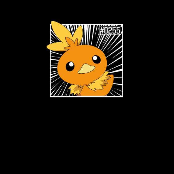 Pokemon Torchic Men's T-Shirt - Black - S
