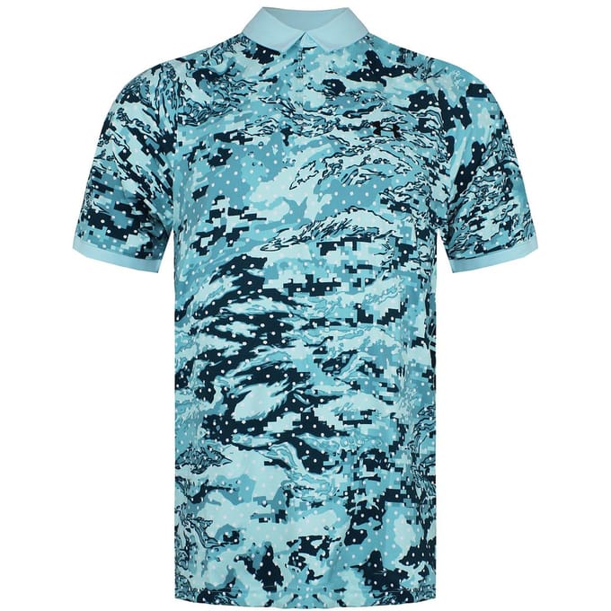 Under Armour Iso-Chill Penta Dot Heren Blauw Golf Poloshirt