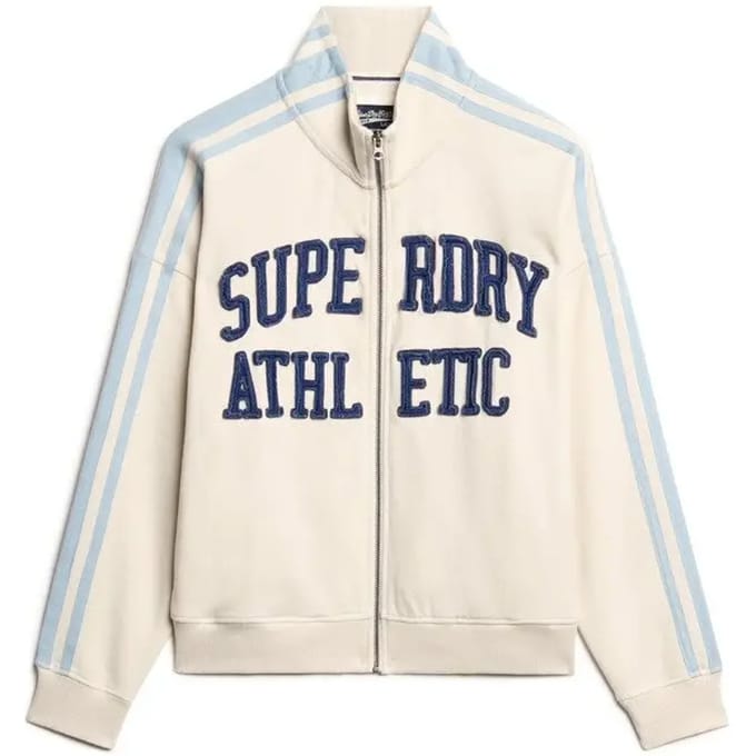 Superdry - Athletic Essentials Applique Losse Zip Track Top - Dames - Hoodies