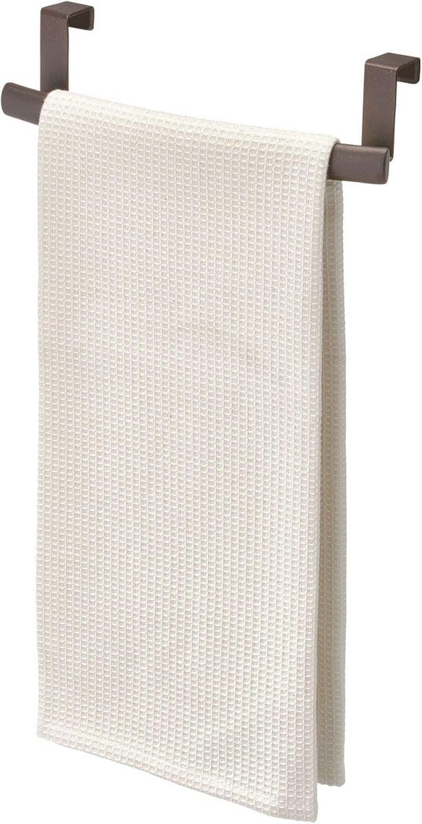 Metalen Handdoekstang voor Deur - 24.5x6.8 cm, Brons