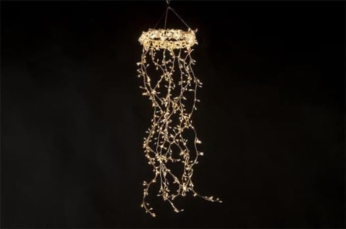 Luxury label - Lichtsnoer - LED - Maat S - Zilver - L20B4H20CM