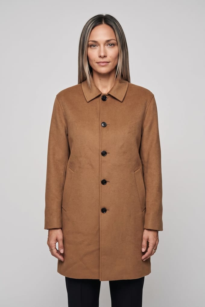 ARKET Andover Doubleface Brown Taglia: 46 Short | Cappotti monopetto Outlet | Donna | Marrone