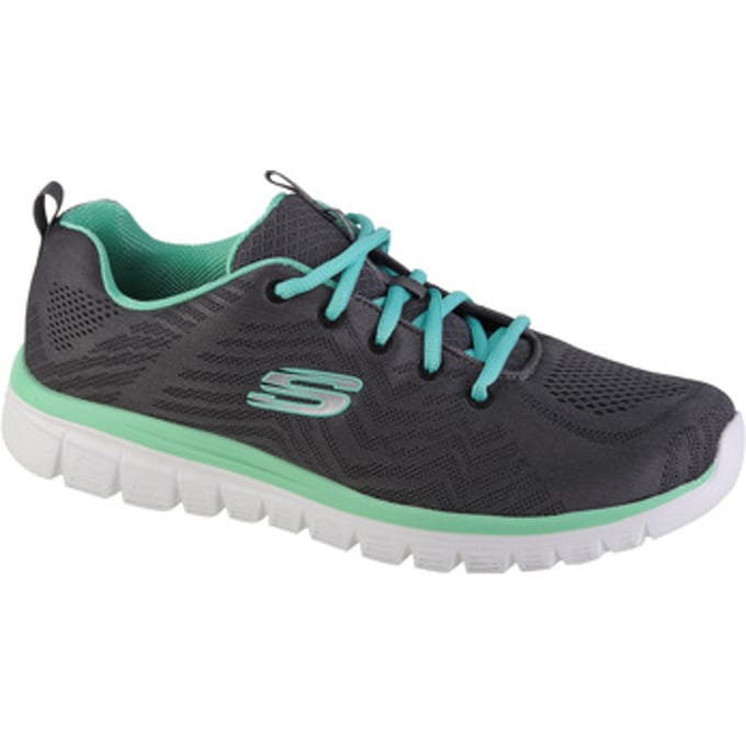 Skechers Sportschoenen Dames GRACEFUL-GET CONNECTED - 12615 CCGR Charcoal/Green