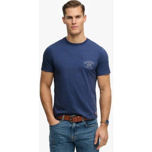 Superdry - Vintage Prep Relaxed Pocket T-shirt - Heren - T-shirts