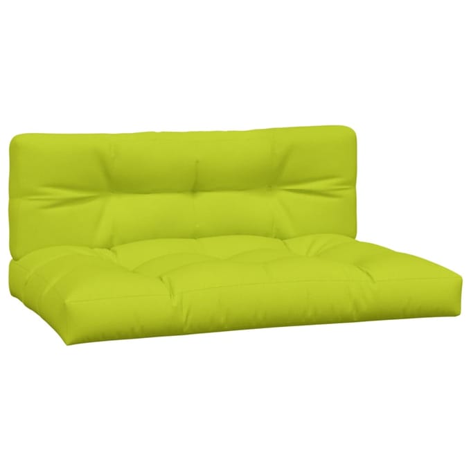 vidaXL - Palletkussens - 2 - st - stof - felgroen
