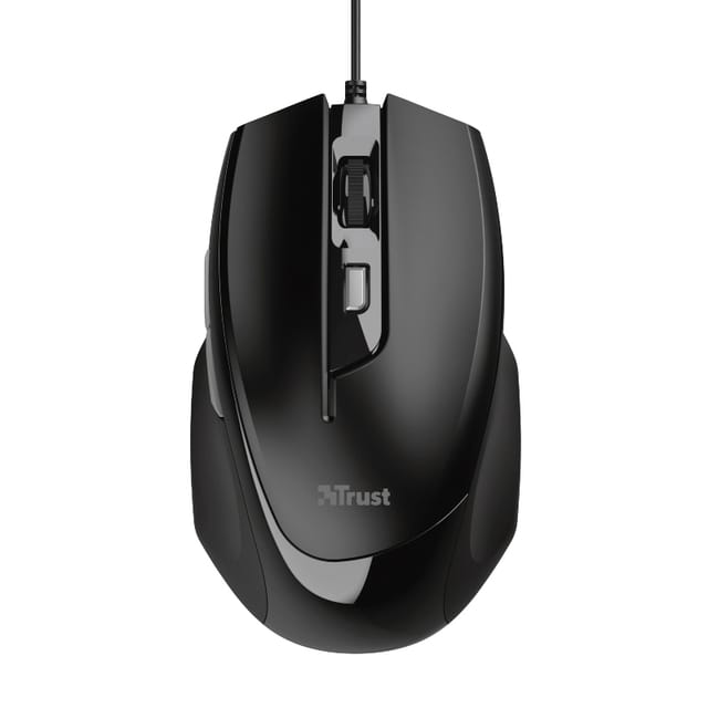Trust Voca Comfort - Maus - Für Rechtshänder Muis USB Optisch Zwart 6 Toetsen 2400 dpi