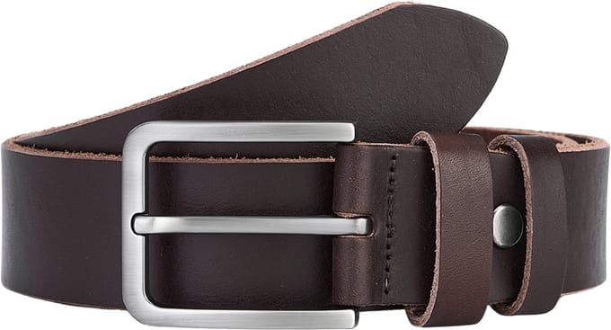 De Lederwaren Ambacht - Rundleer Riem - Donkerbruin - Maat 110