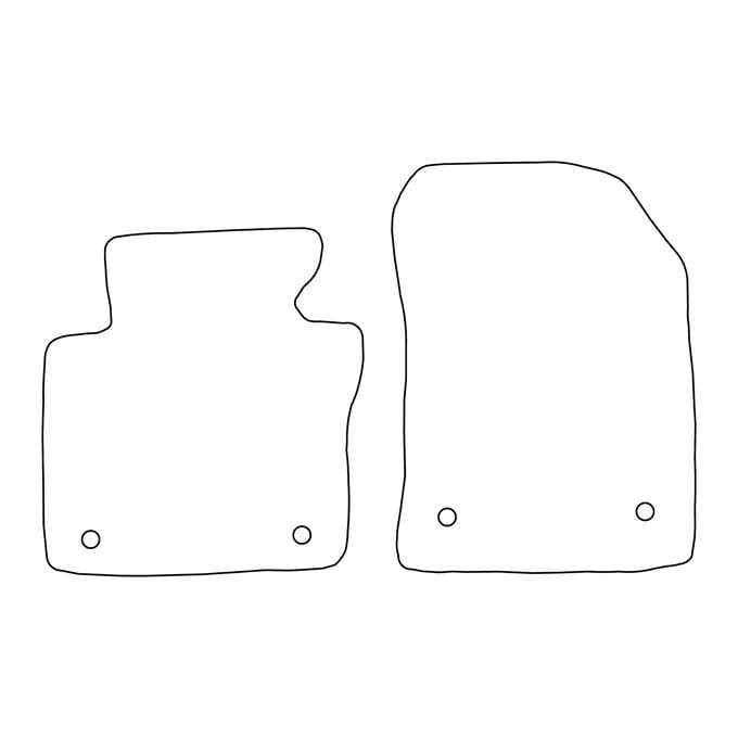 [BLM]VW029 - Compleet set van vloermatten - Geschikt voor Volkswagen Caddy III 2003-2020 - Rood