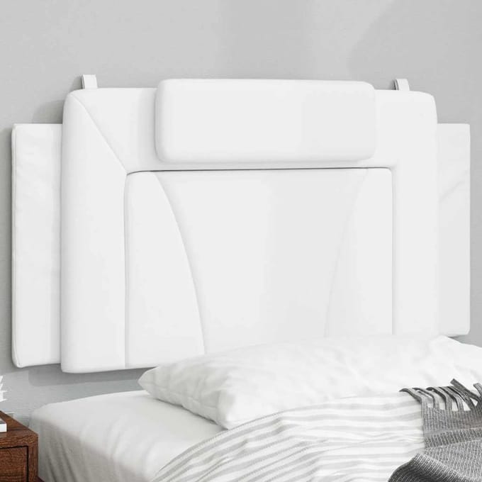 vidaXL - Hoofdbordkussen - "Viana" - 100 - cm - kunstleer - wit