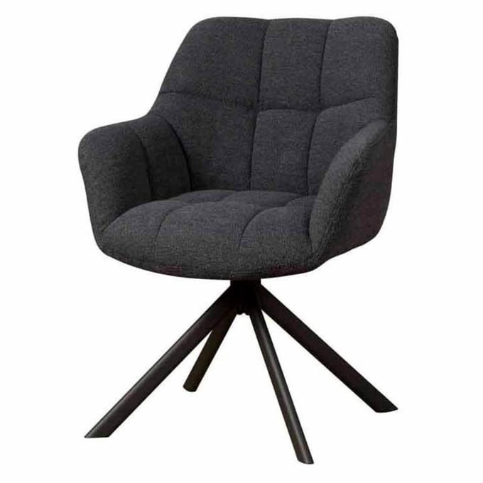 Tower Living - Alba draaibare armstoel - donkerblauw