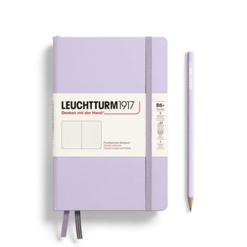 Leuchtturm1917 notitieboek, hardcover, paperback (b6+), dotted, lila