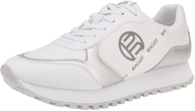bagatt D31-A6L13-5050 Siena XL - Damesschoenen Sneaker - 2013-Wit-Zilver