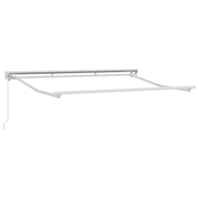 vidaXL - Zonnescherm - Frame - Verstelbaar - Wit - 3 - x - 2 - m - Staal