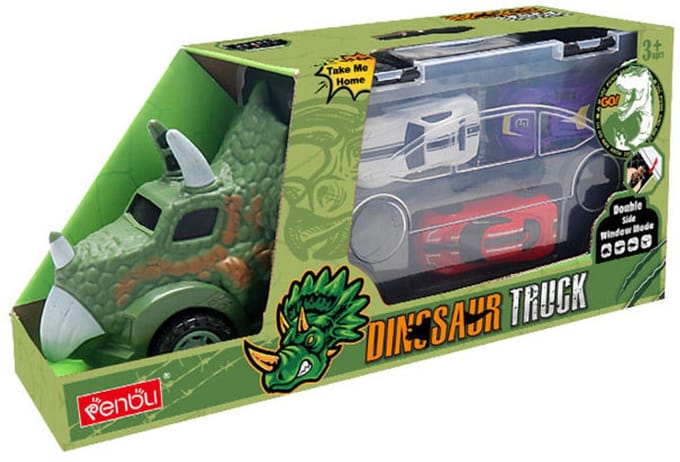 Dino Transporter met Auto's Groen