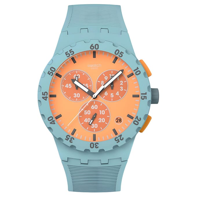 SWATCH Herenhorloge SUSL401 Orange Watch Dial orange