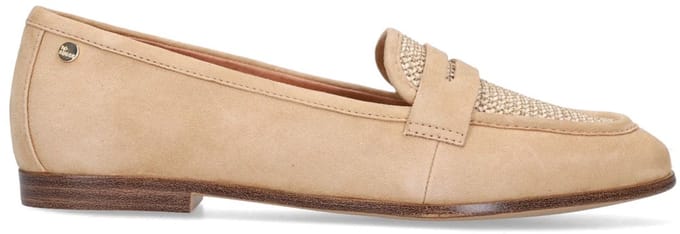 No Stress - Dames - Beige suède loafers - Maat 40