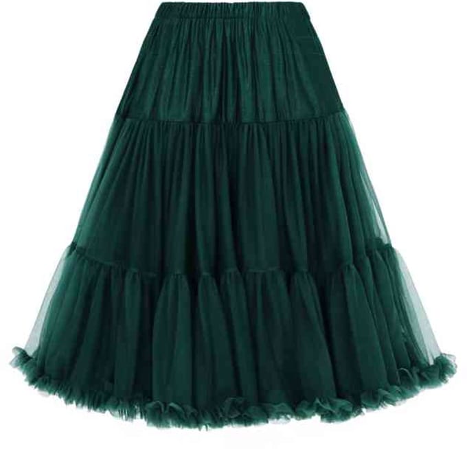 Dancing Days - Lifeforms Petticoat - 26 inch - 4XL - Groen